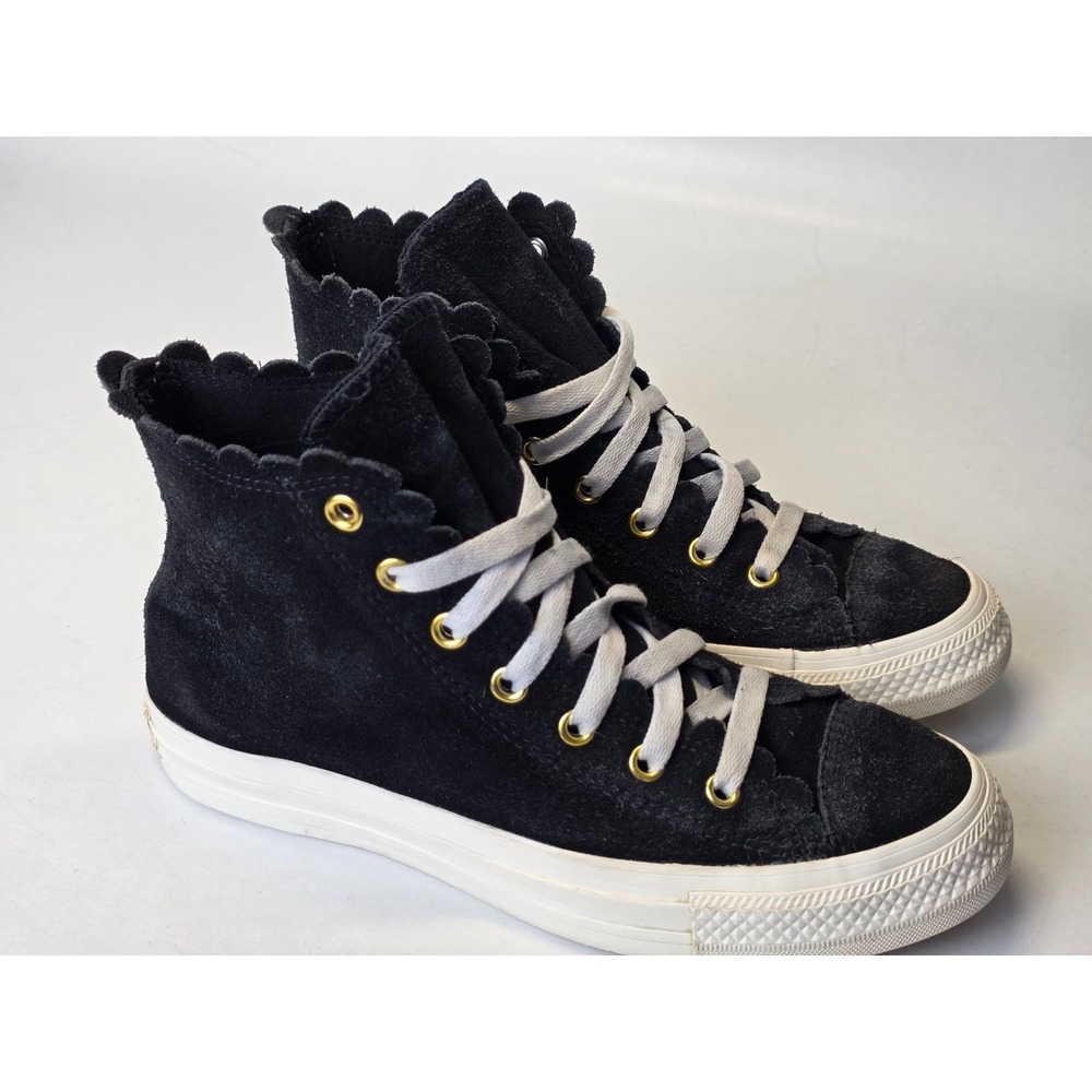 Converse Chuck Taylor All‎ Star Women's Sneakers Size 6.5 Black Suede High Shoes